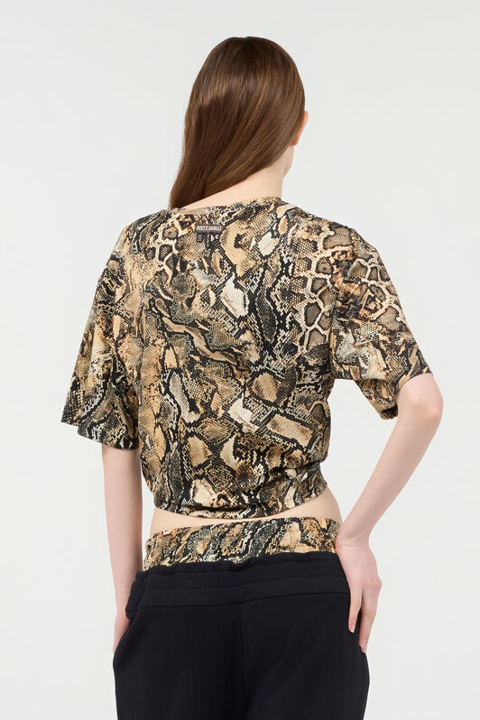 JC Crop Top With Python Print JC Crop Top With Python Print 716 MARZAPAN + 738 C UFT114-UF168