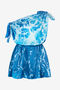 RC One-Shoulder Stretto di Messina Dress RC One-Shoulder Stretto di Messina Dress Blue UWT127-RYN94