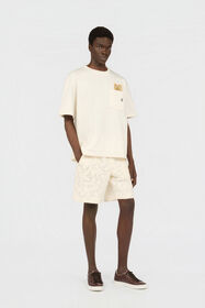 JC T-Shirt Avorio Con Dettaglio Ricamato Persian Tarot OFF WHITE WFT093-WF123