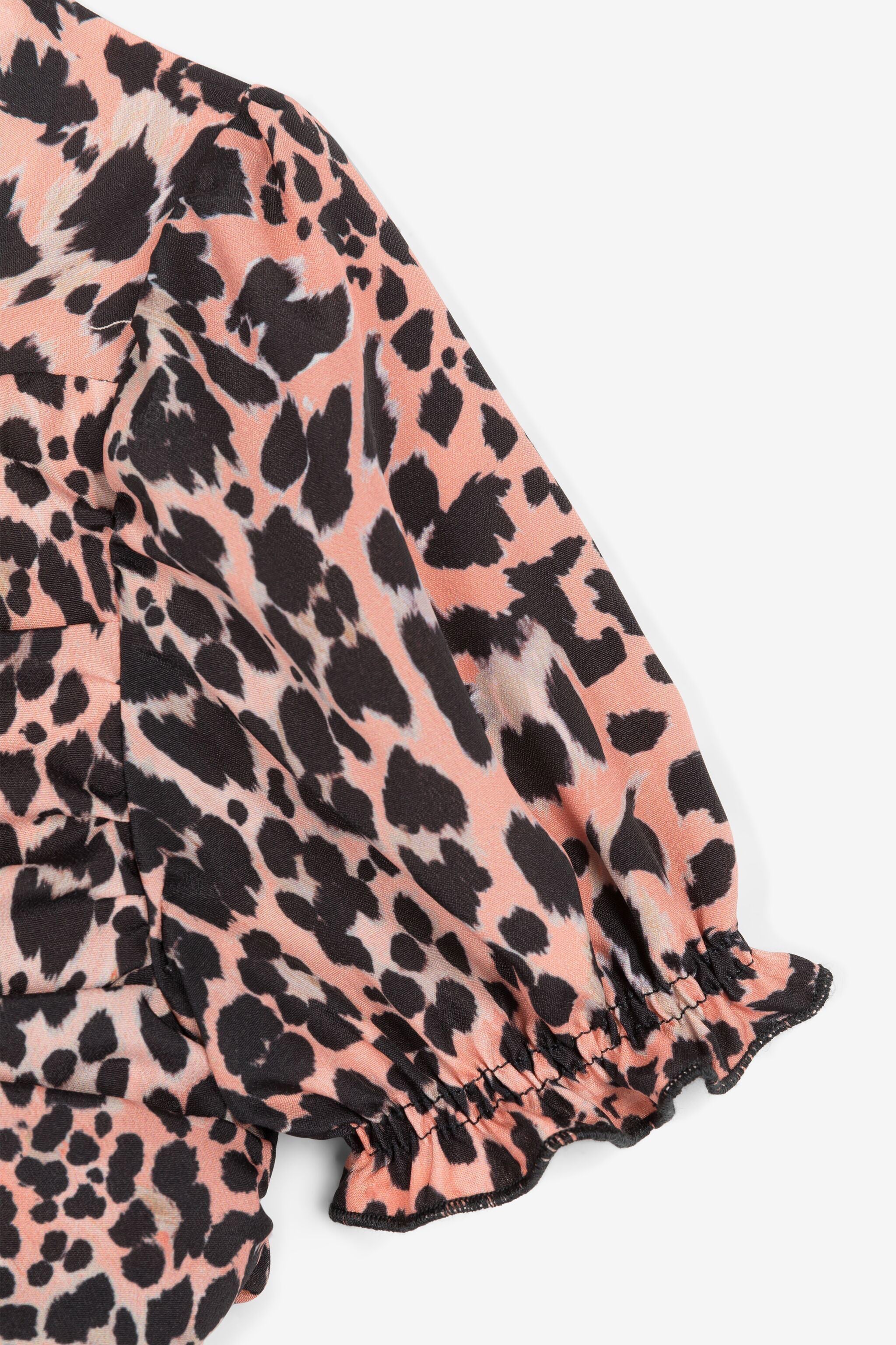 JU Leopard-Print Dress JU Leopard-Print Dress Pink OJT128-RJ010