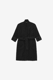 HO Crystal Snakes terry cotton bathrobe. Negro RALM39-IM039