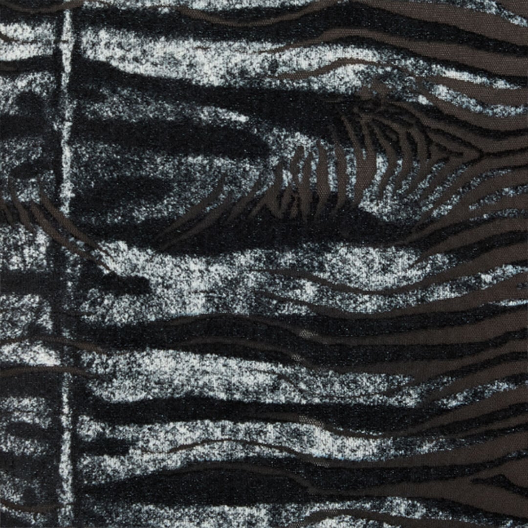 RC Kleid Mit Den Motiven Zebra Und Tiger Skin RC Kleid Mit Den Motiven Zebra Und Tiger Skin Schwarz/Weiß UKT148-CPN50
