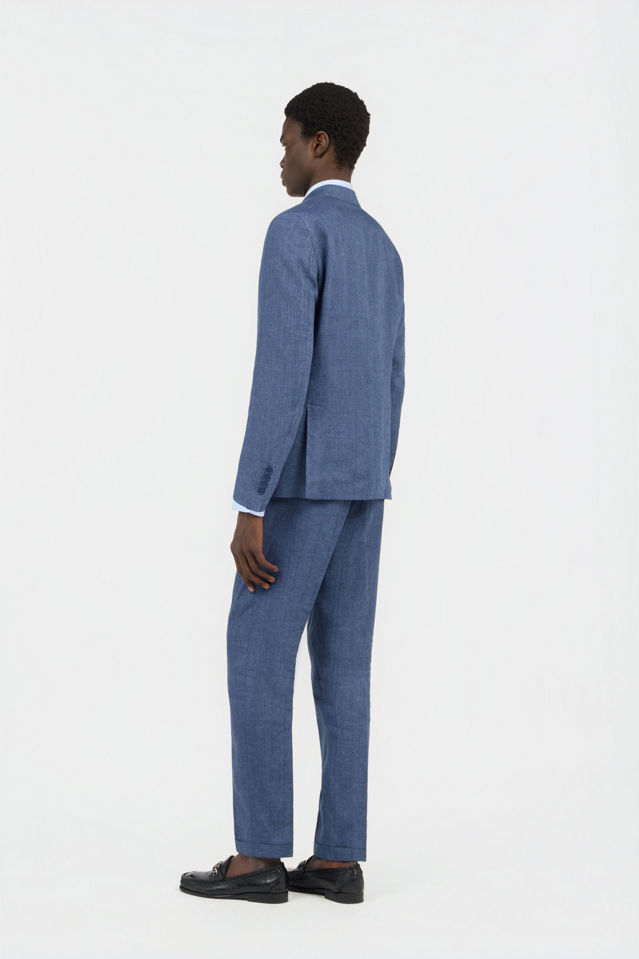 RC Blue Tailored Linen Suit RC Blue Tailored Linen Suit LIGHT BLUE QOT40P-1NO01