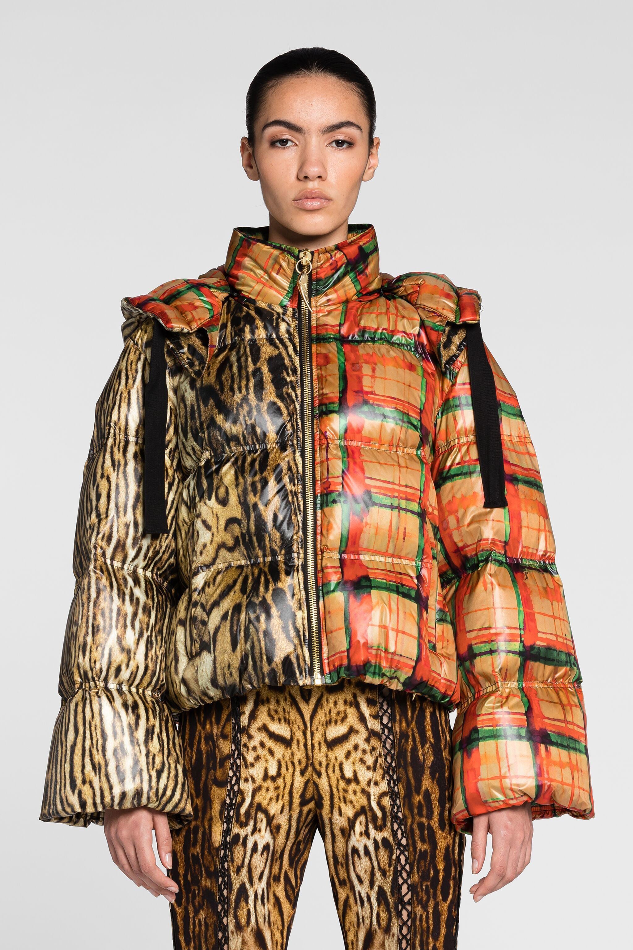 RC Doudoune à imprimés ocelot et tartan RC Doudoune à imprimés ocelot et tartan MULTICOLOR PKT800-9JE39