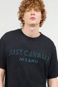 JC T-Shirt With Logo Black UFT027-UF047