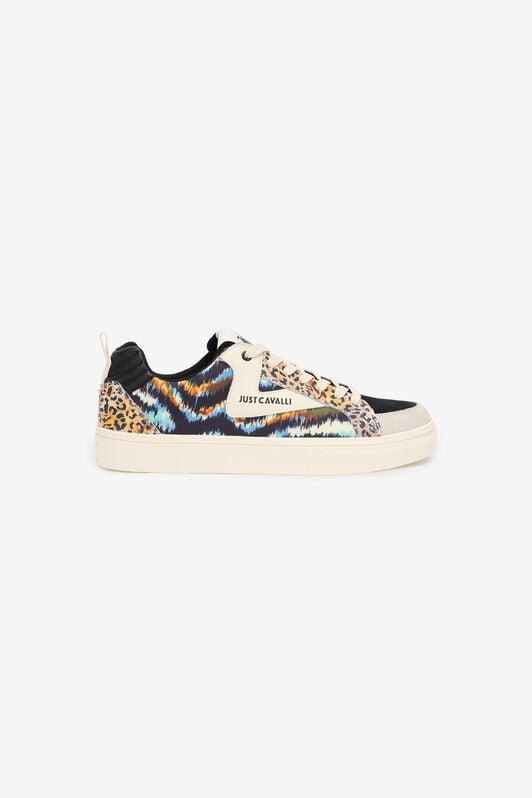 JC Sneakers Stampa Jaguar Skin E Tie Dye JC Sneakers Stampa Jaguar Skin E Tie Dye Bleu clair/Noir SFS066-SF312