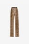 RC Leopard-print straight-leg trousers RC Leopard-print straight-leg trousers Light Brown QKT220-7OF53