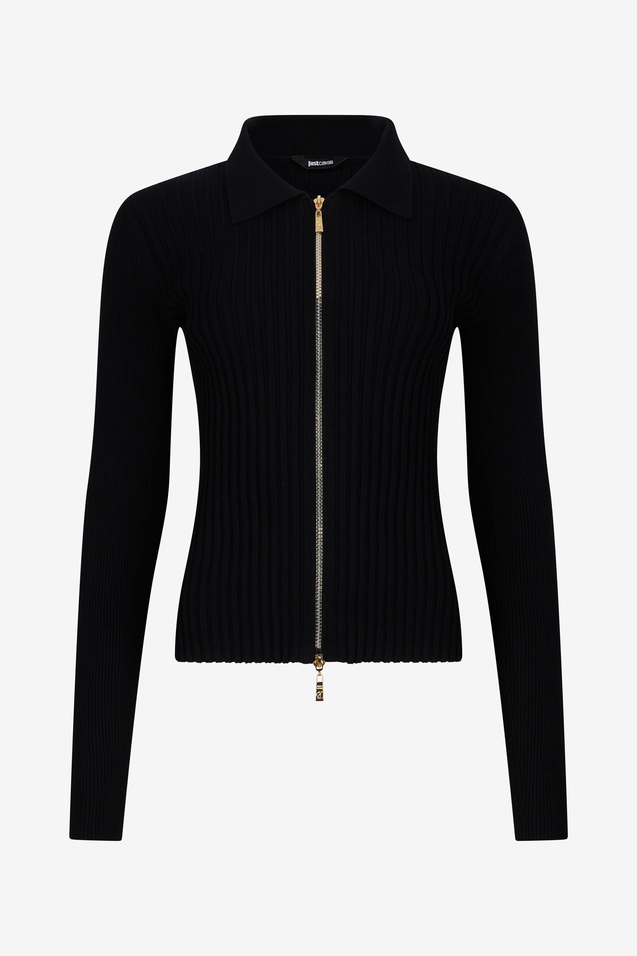 JC Black Ribbed Zip-Up Sweater JC Black Ribbed Zip-Up Sweater BLACK VFM037-VF293