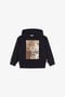 JU Sweat-shirt imprimé JU Sweat-shirt imprimé Noir TJT66J-CF050