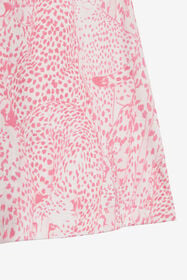 JU Cotton Dress With Cheetahs And Cheetah Skin PINK UJT113-JFO37