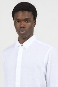 RC Camicia Bianca In Lino WHITE SOT70M-LG032