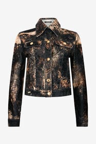 RC Jacke mit Tie-Dye-Effekt IVORY/BLACK XQJ400-CE048