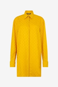 RC Camisa Con Monograma Mirror Snake Amarillo VKT160-RK010