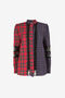 RC Tartan-Print Krawatten-Top RC Tartan-Print Krawatten-Top RED PKT706-CH046