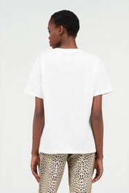 RC T-shirt en coton avec tigres WHITE WQT62B-JD028
