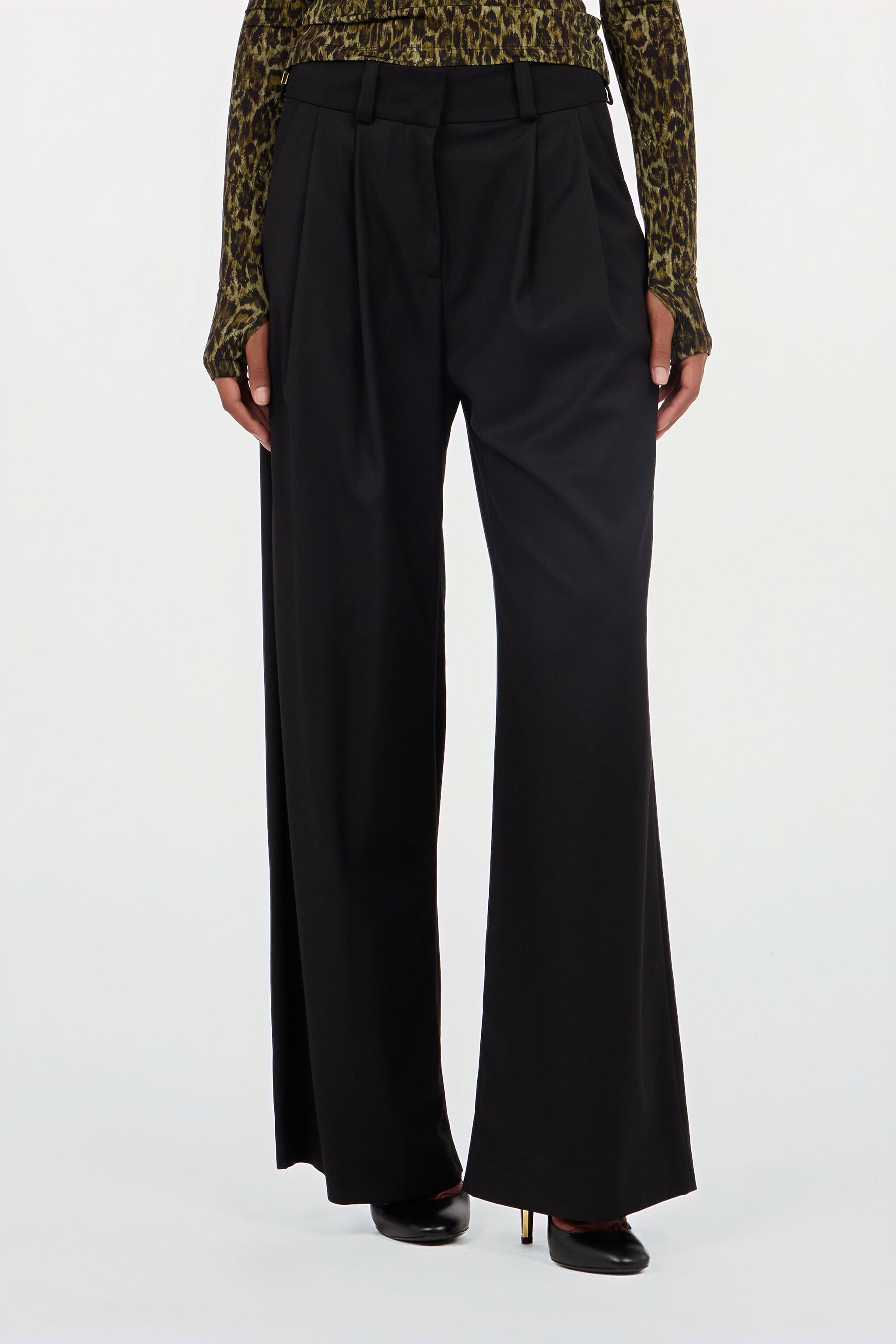 JC Straight Leg Trousers JC Straight Leg Trousers BLACK VFT148-VF227