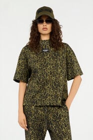 JC Leopard Print T-Shirt VERDE 185 VFT185-VF308