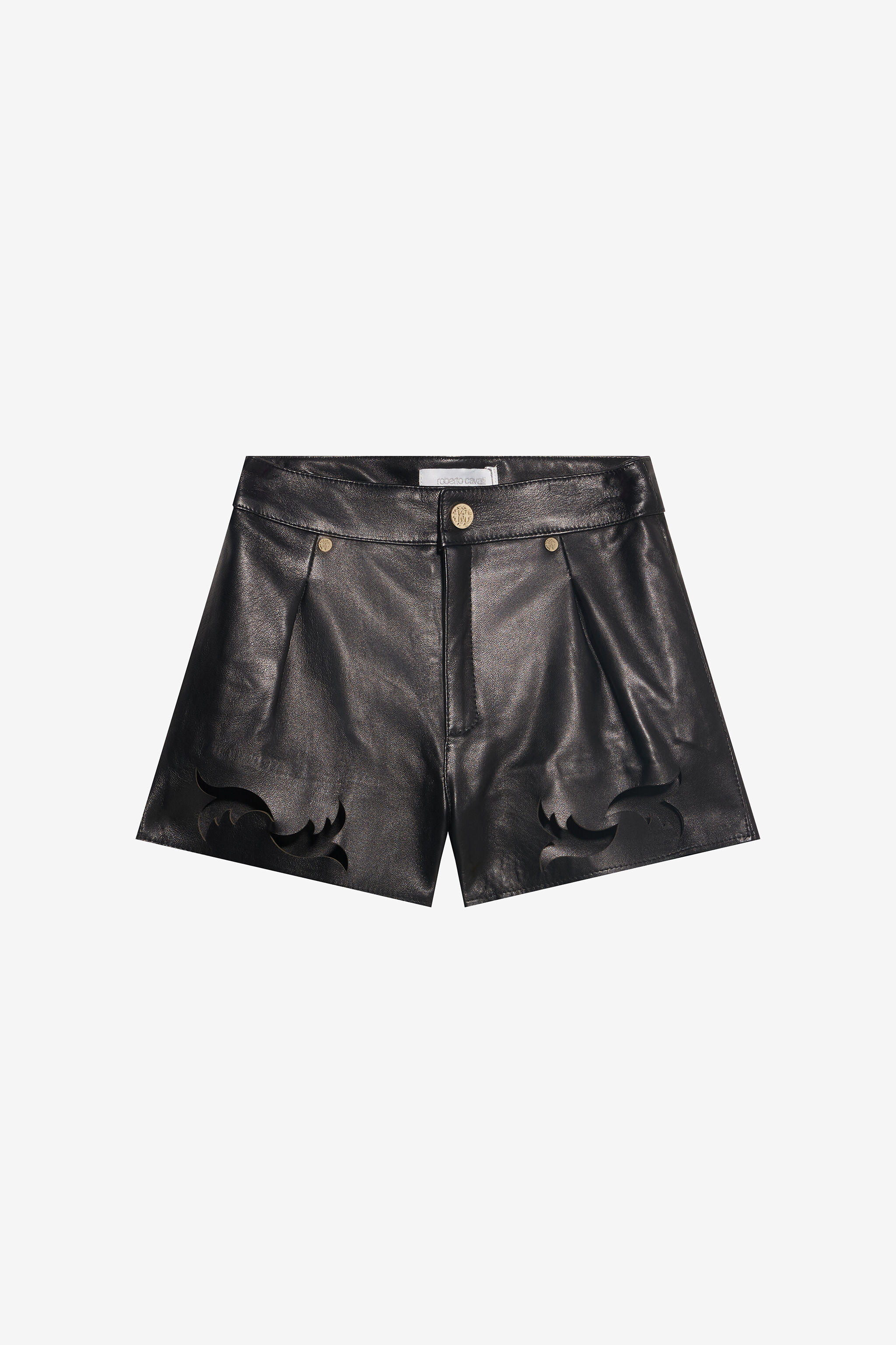 JU Shorts aus Kunstleder mit Cut-outs JU Shorts aus Kunstleder mit Cut-outs BLACK XJP20A-PN003