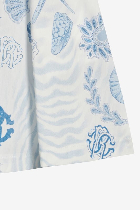 JU Printed Dress JU Printed Dress Light blue UJT105-JD001