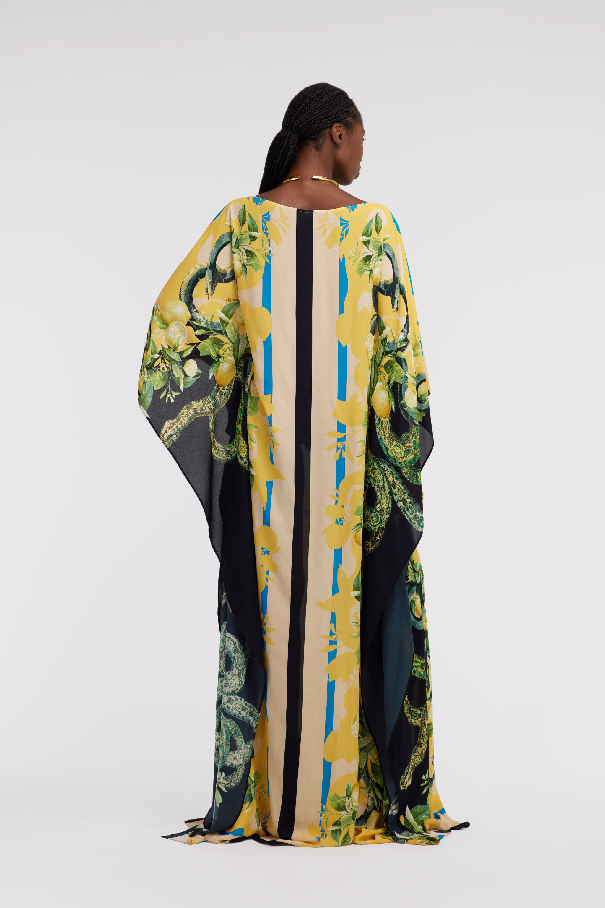 RC Kaftano Lemon and Snake print RC Kaftano Lemon and Snake print Light Brown SKT180-7HL30