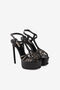 RC Multi-strap snakeskin-effect platform sandals RC Multi-strap snakeskin-effect platform sandals Black QKS017-PZI00