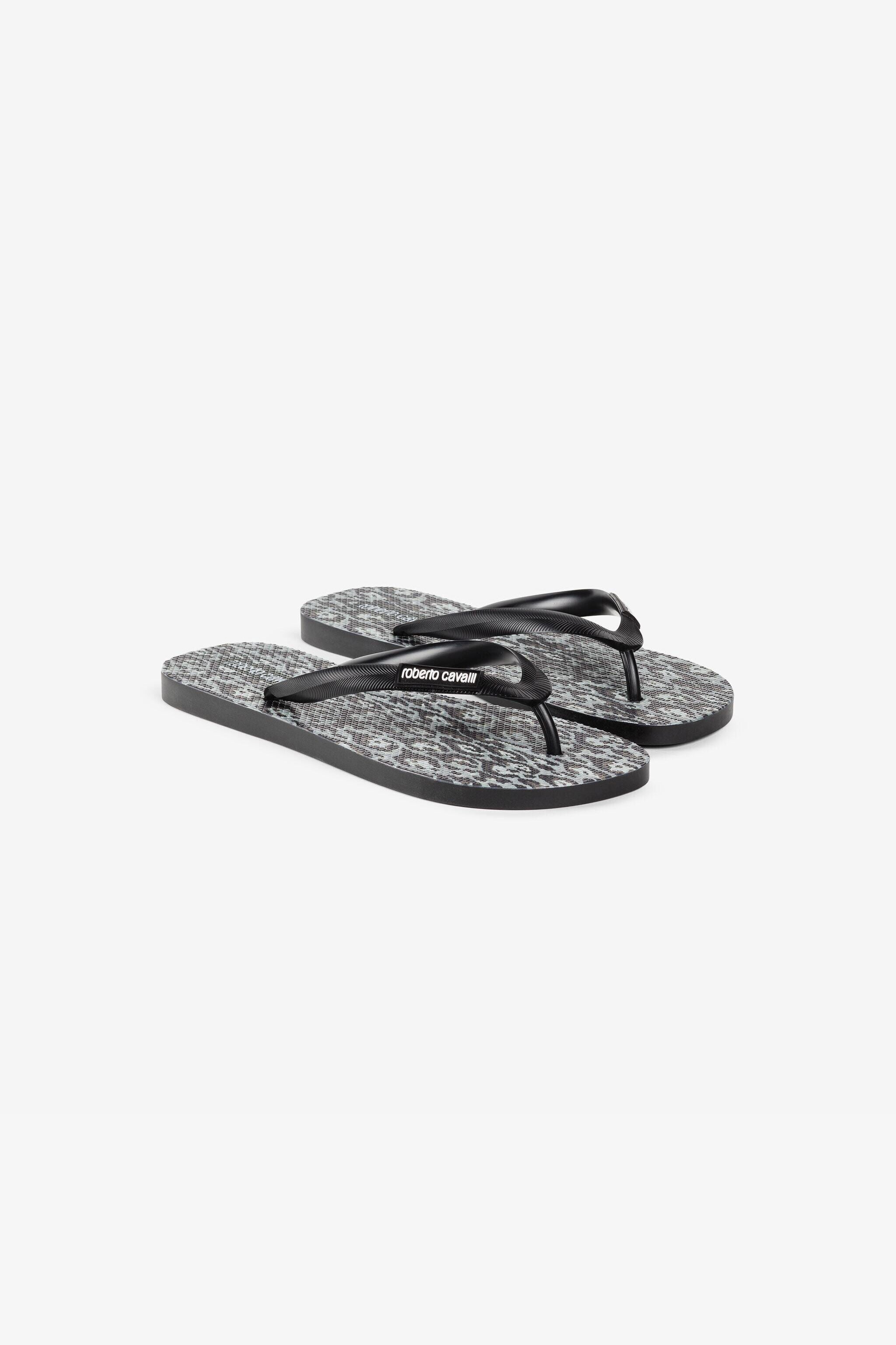 RC Tongs à imprimé léopard RC Tongs à imprimé léopard NERO/GIAGUAROGREY QRS019-PZG00