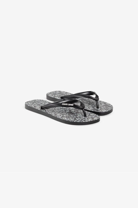 RC Tongs à imprimé léopard RC Tongs à imprimé léopard NERO/GIAGUAROGREY QRS019-PZG00
