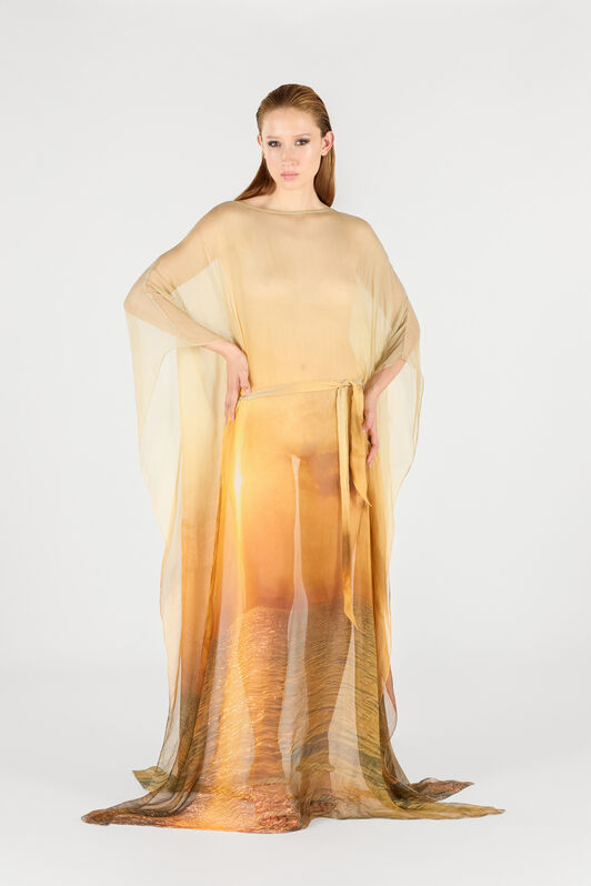 RC Sunset Print Caftan RC Sunset Print Caftan Orange UWT180-CKN97