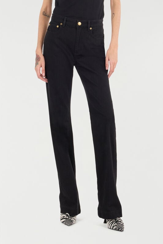RC Jeans With Mirror Snake Monogram RC Jeans With Mirror Snake Monogram Black VKJ221-DE001