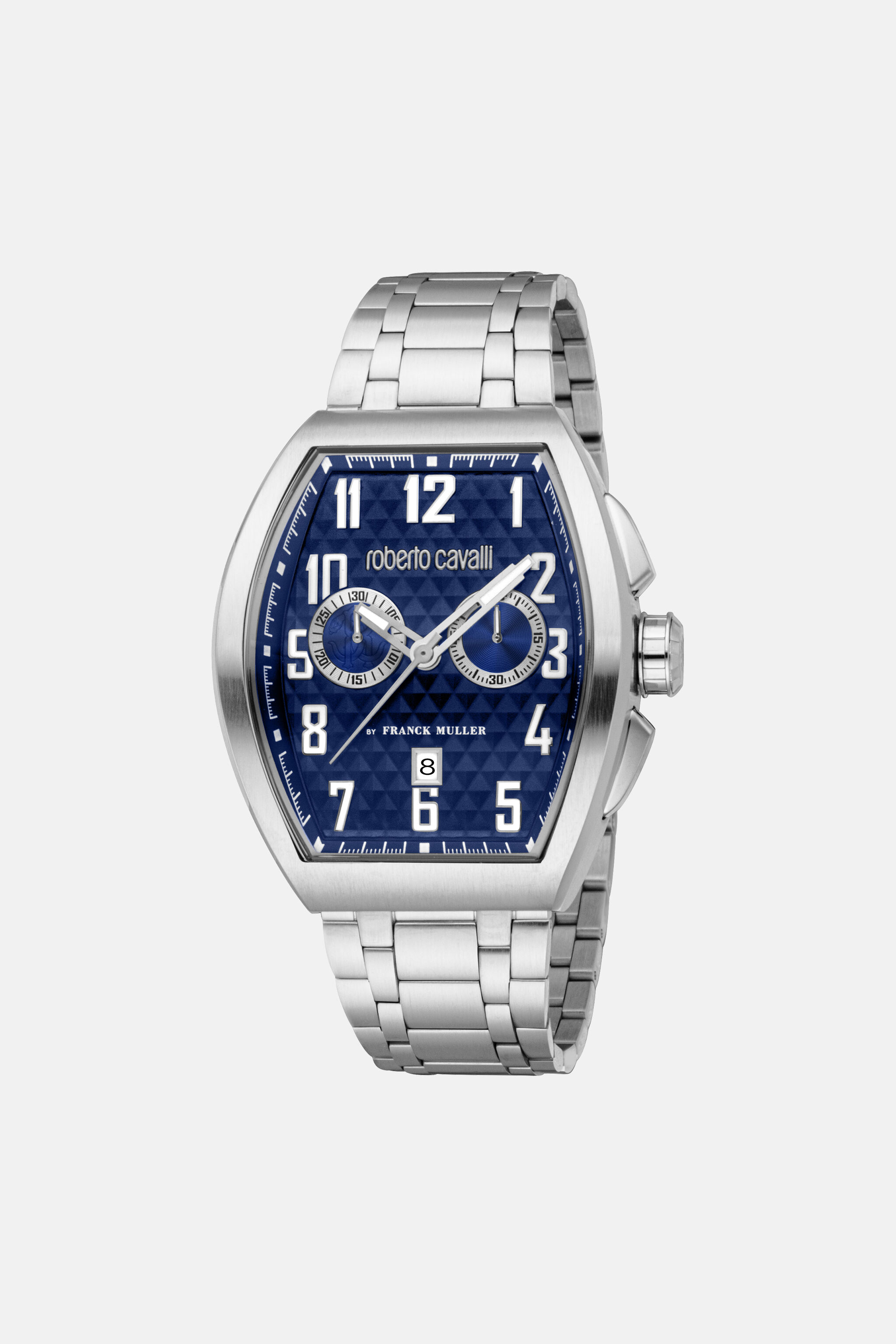 Roberto Cavalli by Franck Muller Men watch in SILVER DARK BLUE for