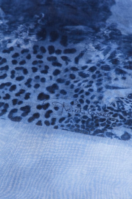 RC Roberto Cavalli Stole with Wild Leda print RC Roberto Cavalli Stole with Wild Leda print Dark blue SYI00C-OBL56