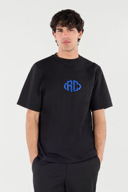RC Cotton T-Shirt With Monogram Black VRT61C-JD060