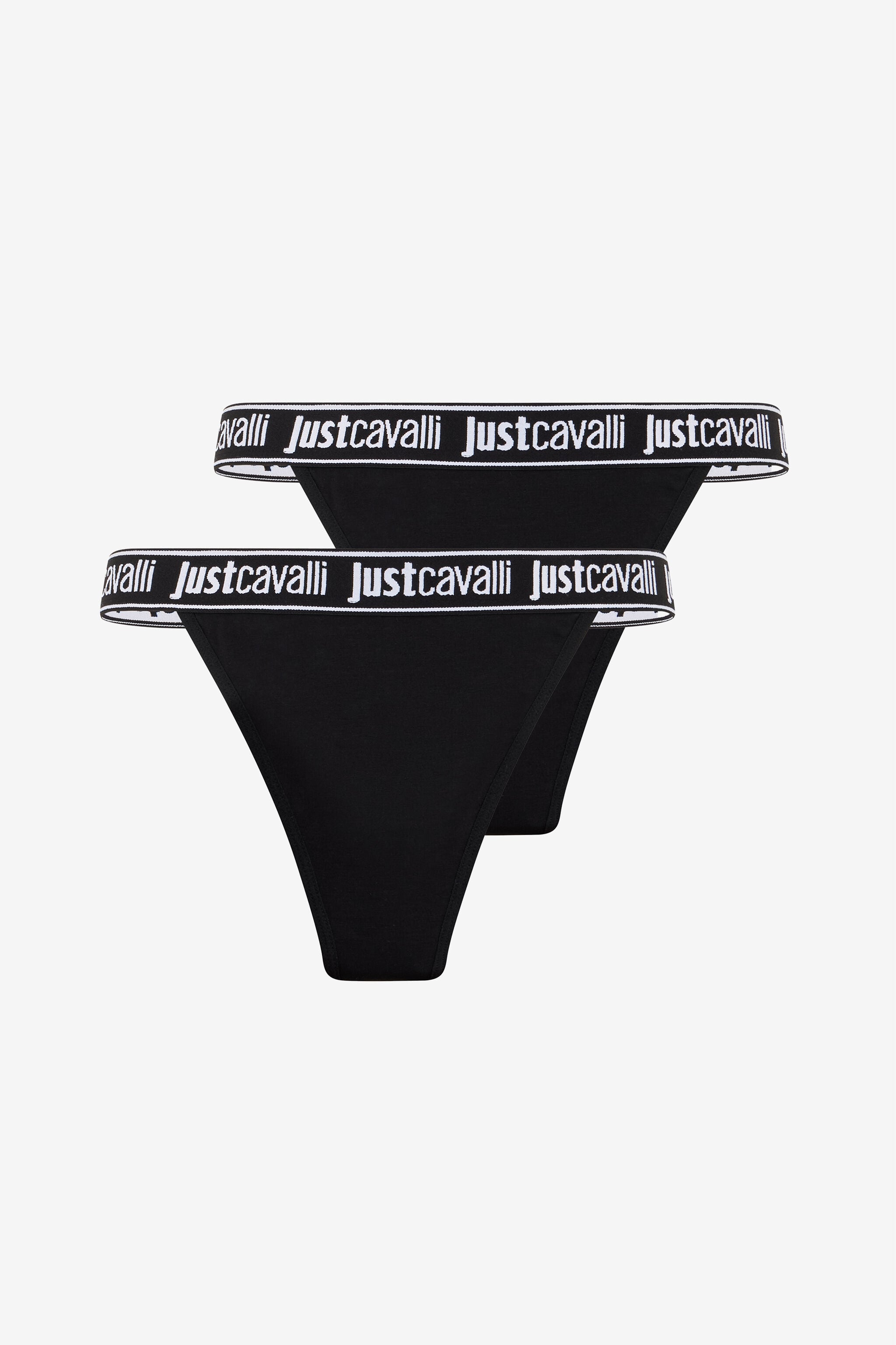 JC Black Panties With Logo Band Two-Pack JC Black Panties With Logo Band Two-Pack BLACK UFU004-UF201