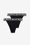 JC Lot De Deux Culottes Noires Avec Bande Logo JC Lot De Deux Culottes Noires Avec Bande Logo BLACK UFU004-UF201