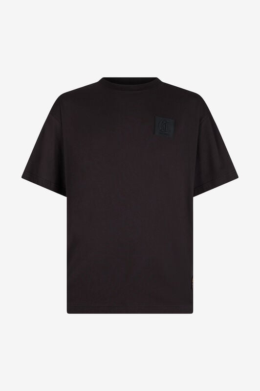 JC Black T-Shirt With Logo Patch JC Black T-Shirt With Logo Patch BLACK VFT061-VF105