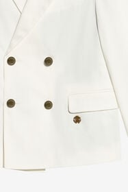 JU Veste élégante à double boutonnage OPTICAL WHITE WJT40S-CHO05