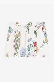 JU Floral-Print Skirt White RJT30A-7GH92