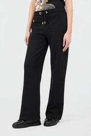 RC Pantaloni In Cotone Neri Con Monogram RC BLACK SOT20H-CF013