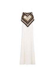 RC Zebra Sequin-Embellished Layered Dress White/Black HQR142-RT020