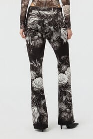 RC Pantalones Estampado Fiammingo Flowers BLACK/GREY XWT208-NVT77