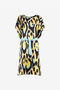 RC Leopard print beach dress Yellow QKW00P-2NF54