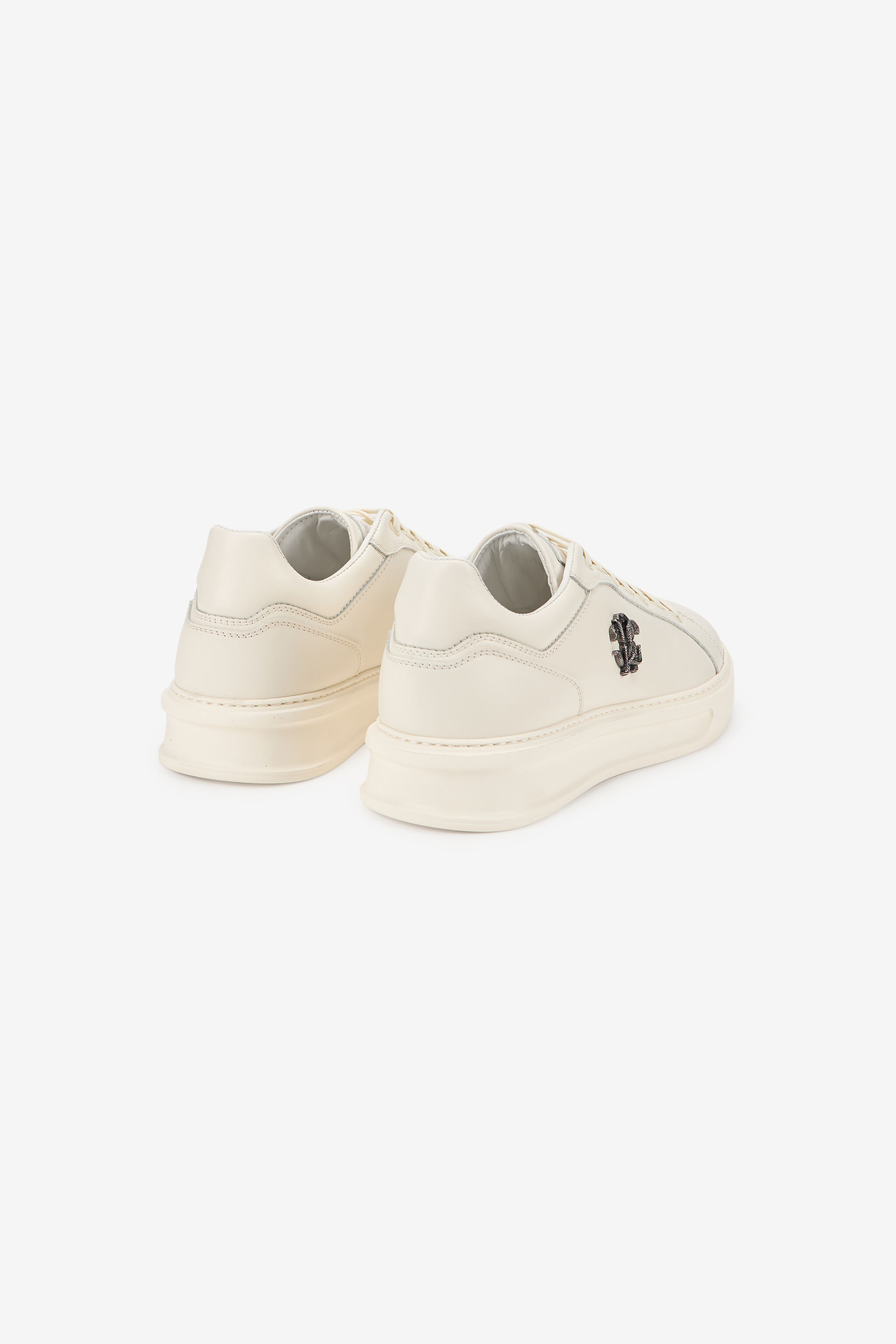 RC Sneakers avorio con monogramma RC RC Sneakers avorio con monogramma RC WHITE TOS00I-PZC15