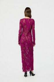 RC Dress with Destroyed-Effect Lace CYCLAMEN XWT145-GG010
