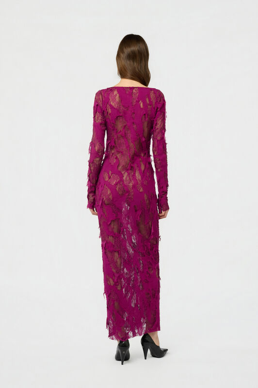 RC Dress with Destroyed-Effect Lace RC Dress with Destroyed-Effect Lace CYCLAMEN XWT145-GG010