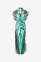 RC Robe Midi Imprimé Ray Of Sea Bleu clair VKT105-RLM33