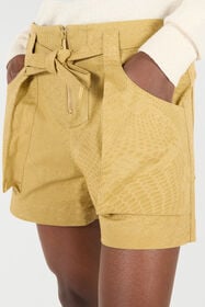 RC Shorts Con Cintura E Stampa Pitone Marrone chiaro UKT212-4NN53