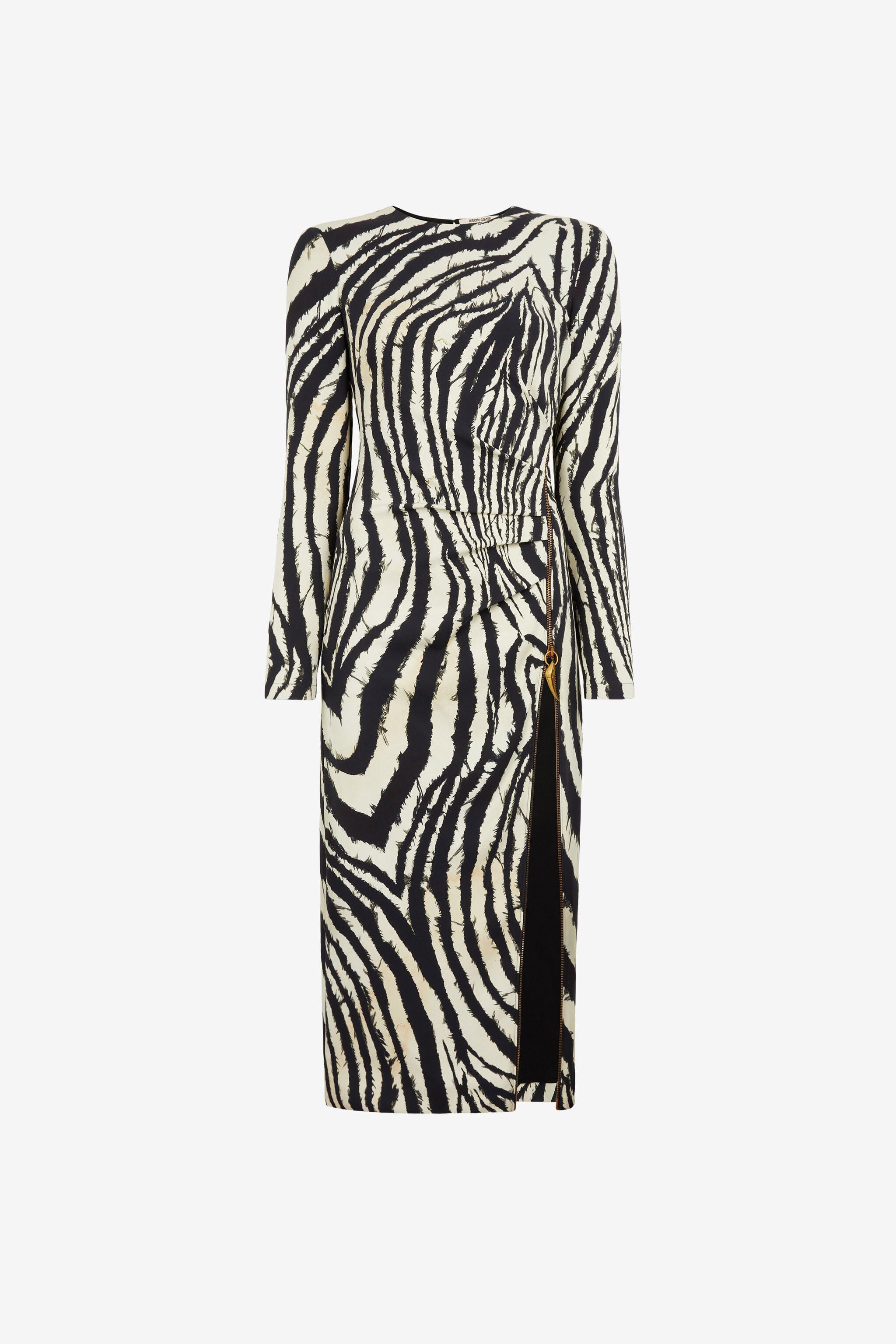 RC Freedom-Print Zip Dress RC Freedom-Print Zip Dress Black/White OKT109-ORC80