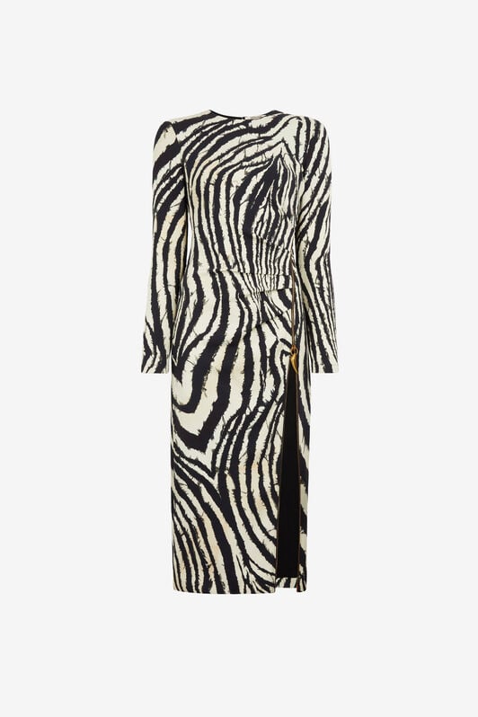 RC Freedom-Print Zip Dress RC Freedom-Print Zip Dress Black/White OKT109-ORC80