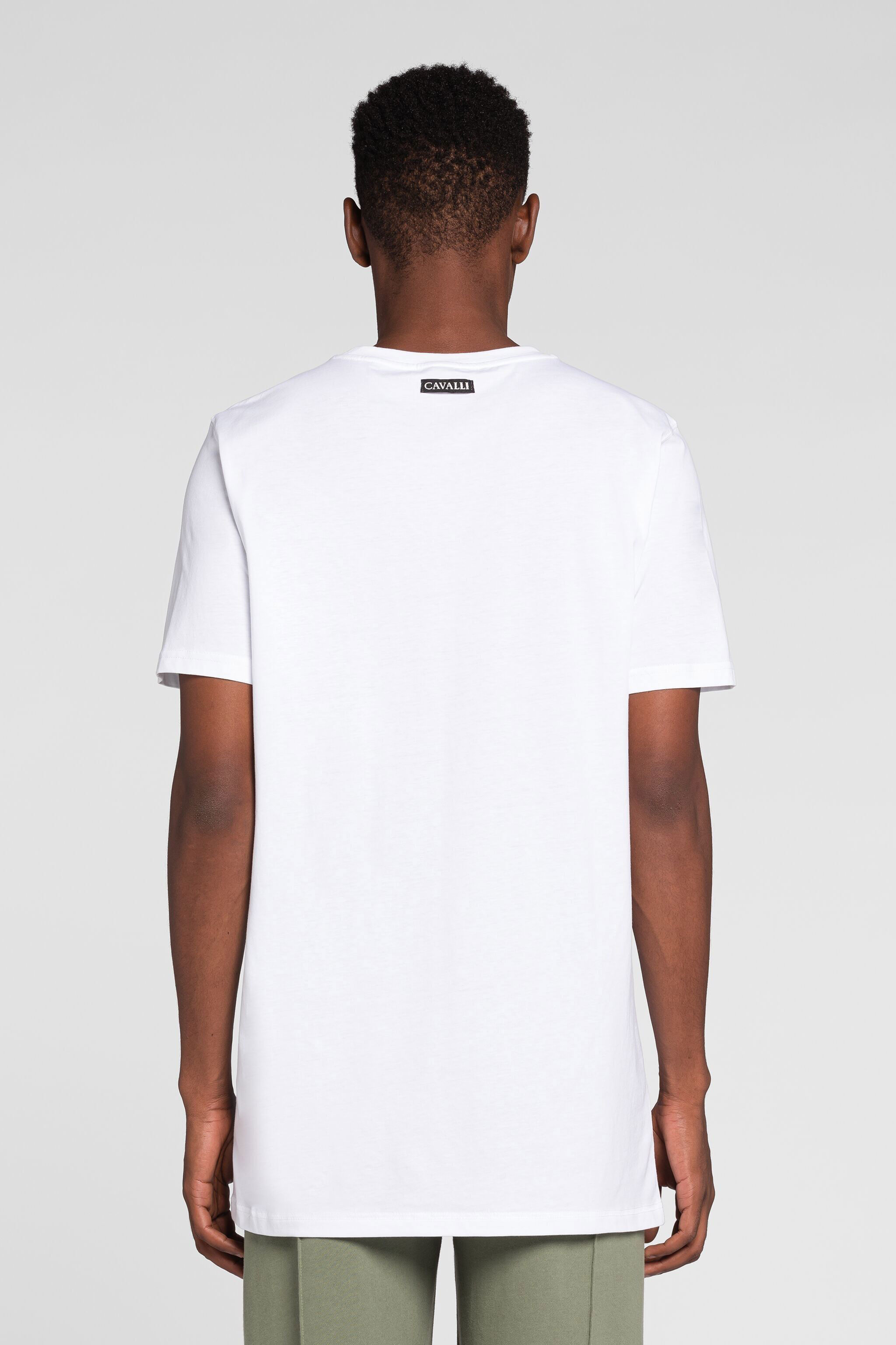 RC Baumwoll-T-Shirt mit Slogan-Aufdruck RC Baumwoll-T-Shirt mit Slogan-Aufdruck Weiß PRT60B-JD060