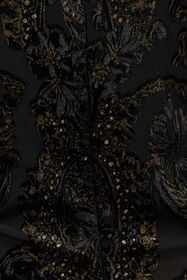 RC Dress with Ornamental Black Print BLACK WKT154-6CR36